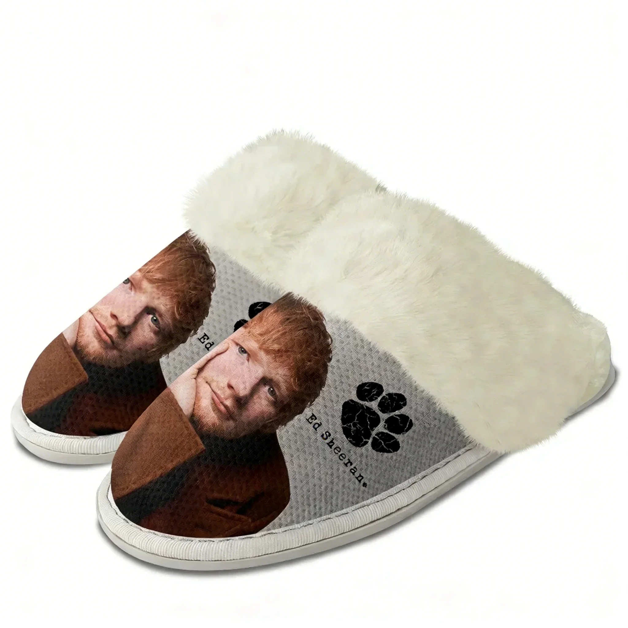 Home Bathroom Lights - Ed Sheeran Plush Slippers Keep Warm