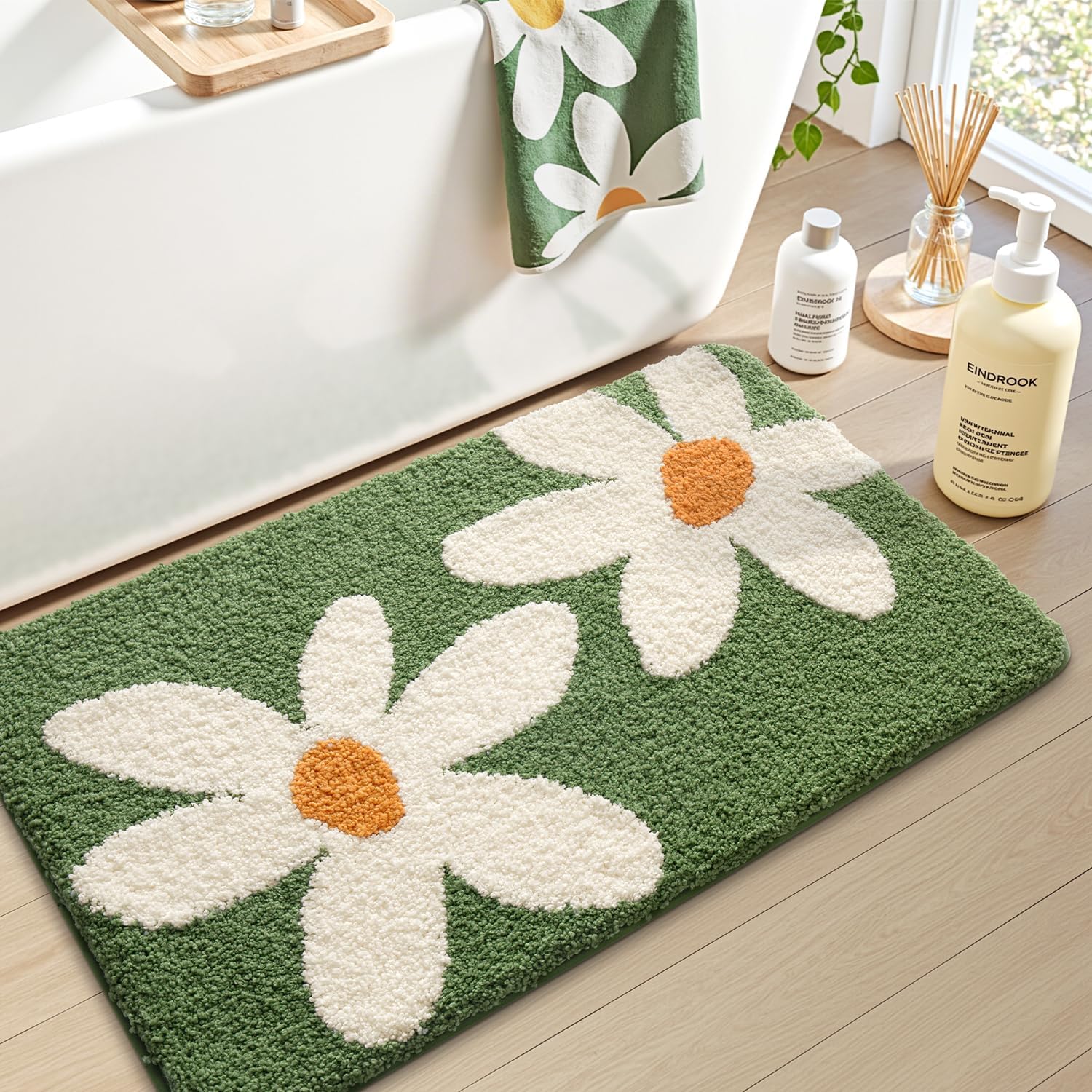 Zara Home Bathroom Mat - VIKAMA Modern Bathroom Carpet Soft Water