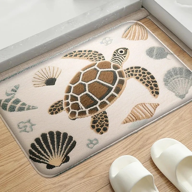 Home Bathroom Wash Basin - Seaside Series Bathroom Anti Slip Floor
