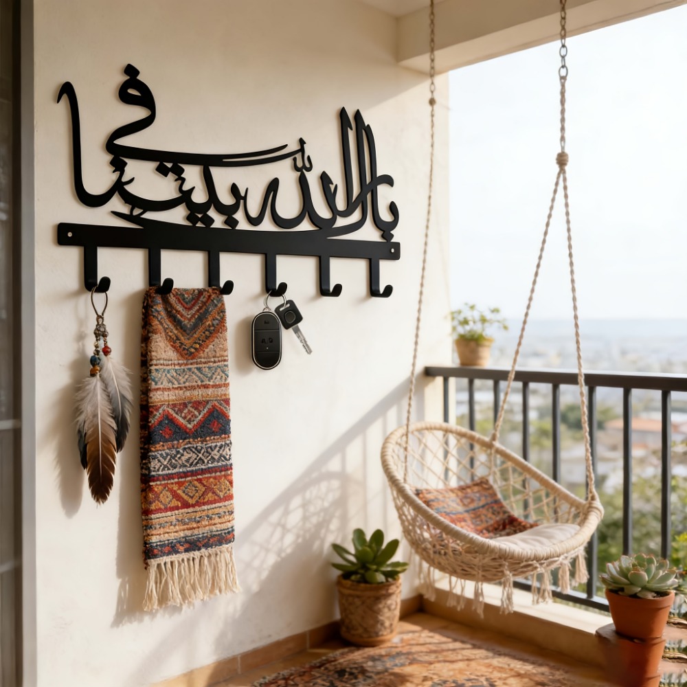 Home Bathroom Key - CIFBUY Islamic Metal Wall Art Key