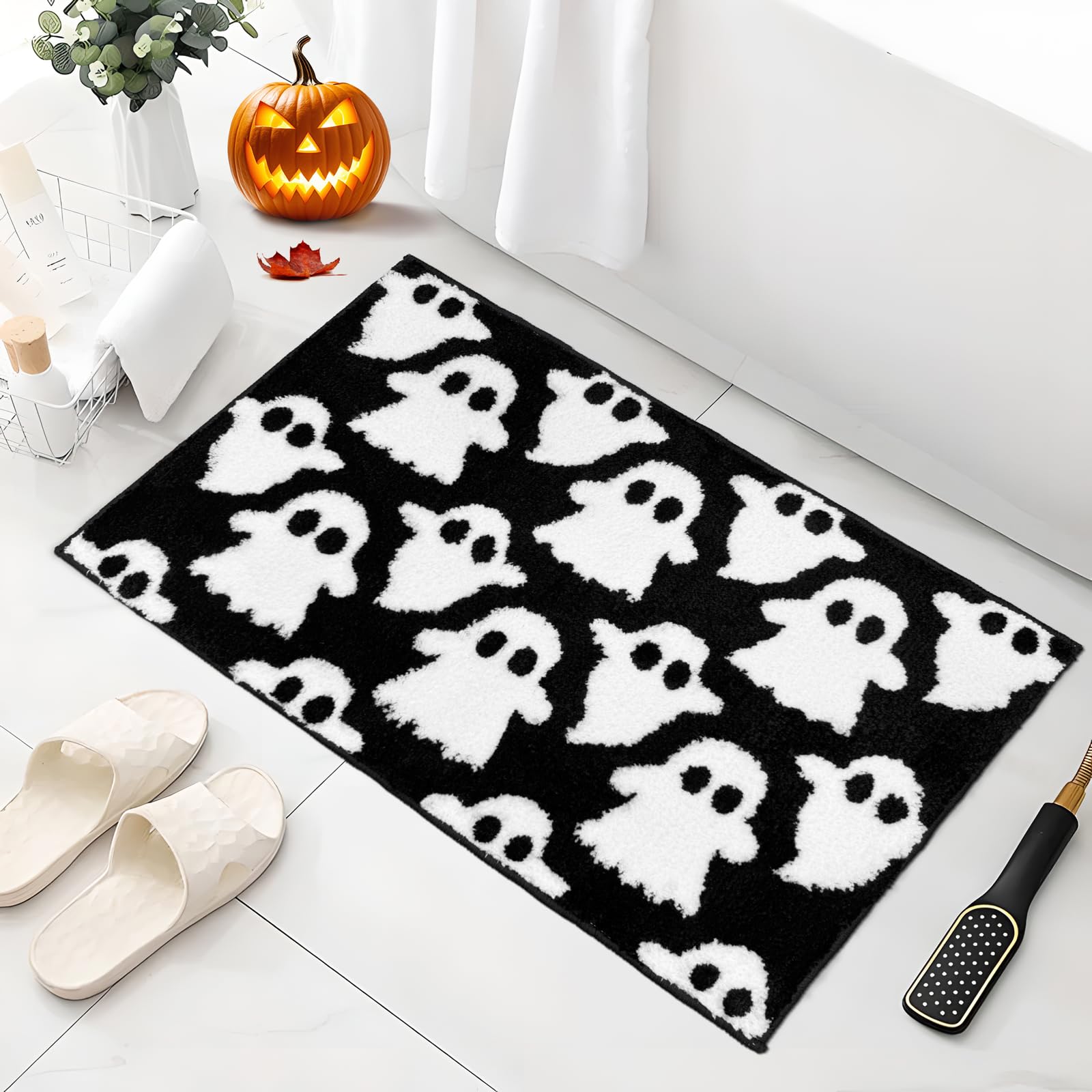 VIKAMA Halloween Ghost Bath Ma - Zara Home Bathroom Mat recension och pris