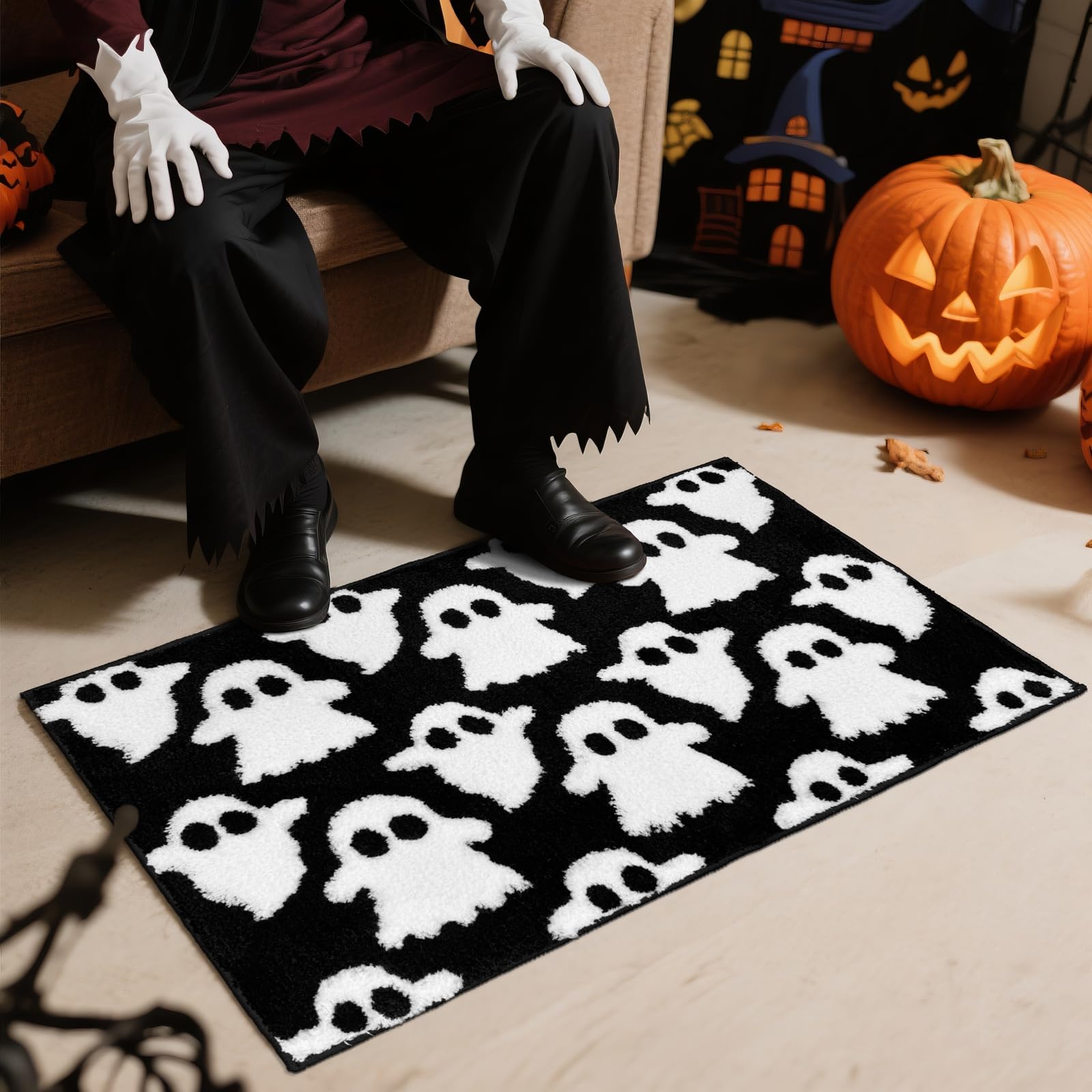 VIKAMA Halloween Ghost Bath Ma - Zara Home Bathroom Mat recension och pris
