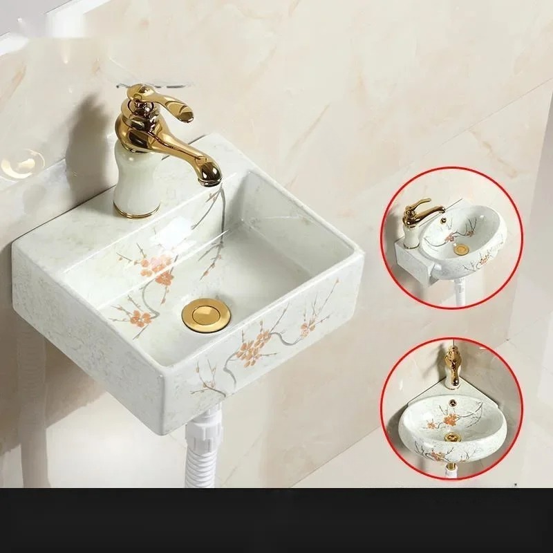& Ceramic Corner Triangle Wall - Home Bathroom Wash Basin recension och pris