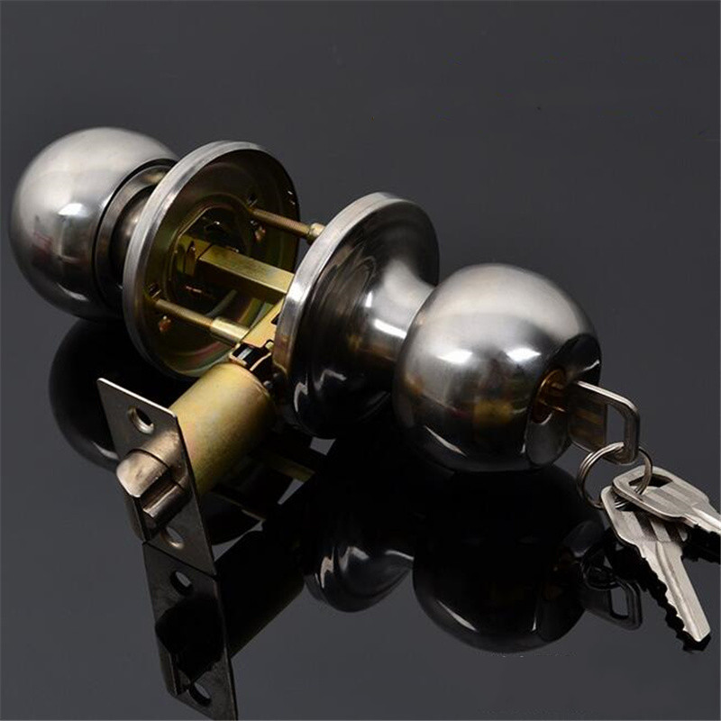 Round Ball Privacy Door Knob B - Home Bathroom Key recension och pris