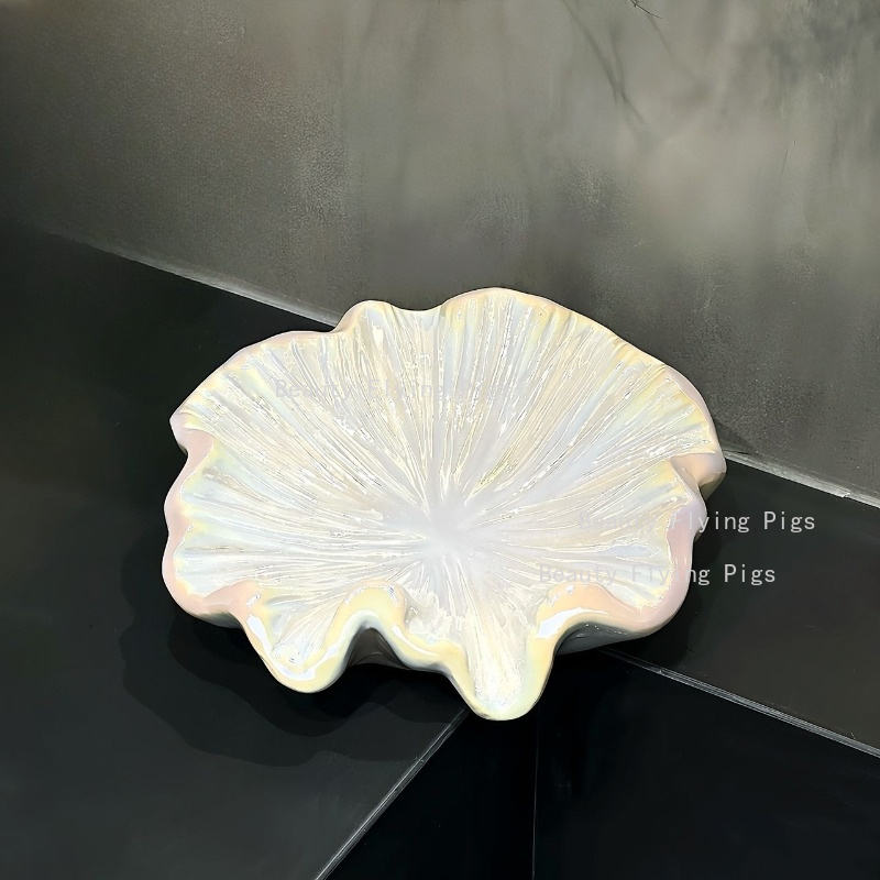 1PC Irregular Lotus Leaf Ceram - Home Bathroom Key recension och pris