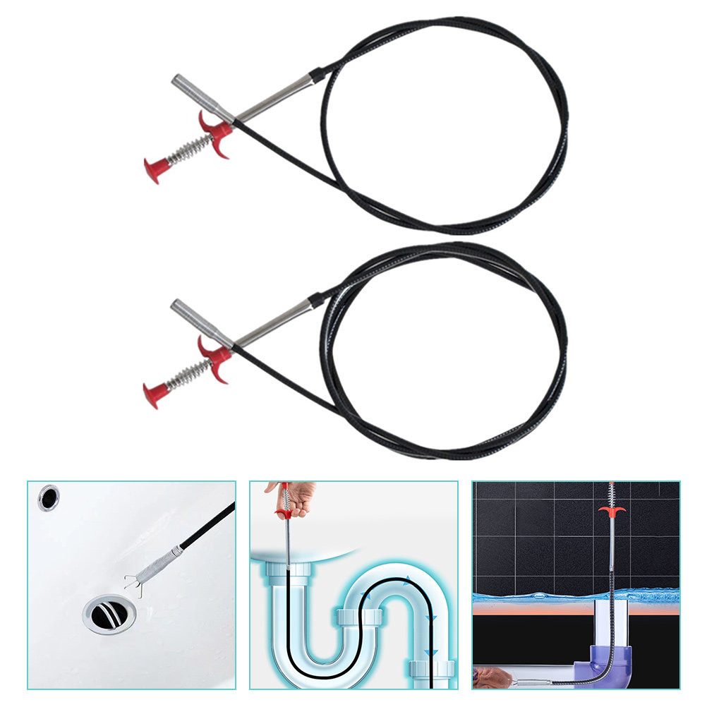 2Pcs Bendable Drain Cleaning T - Drain Hair Catcher recension och pris