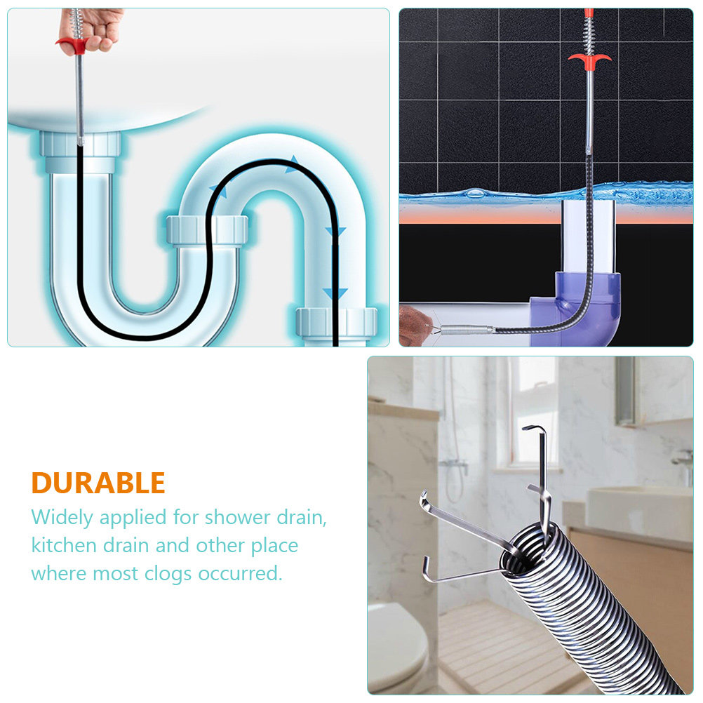 2Pcs Bendable Drain Cleaning T - Drain Hair Catcher recension och pris