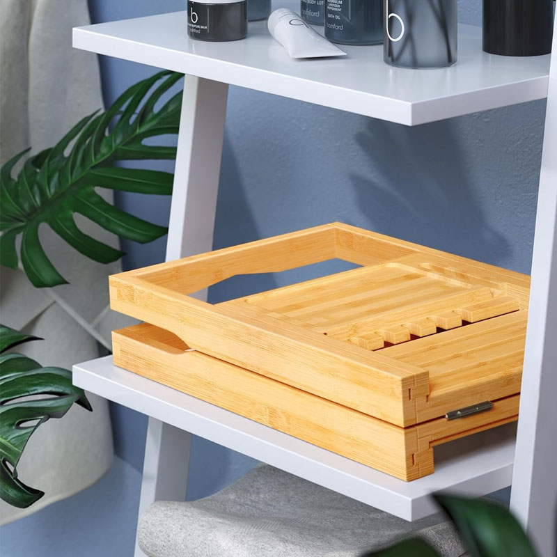 Adjustable Bamboo Bathtub Tray - Bath Caddy Tray recension och pris