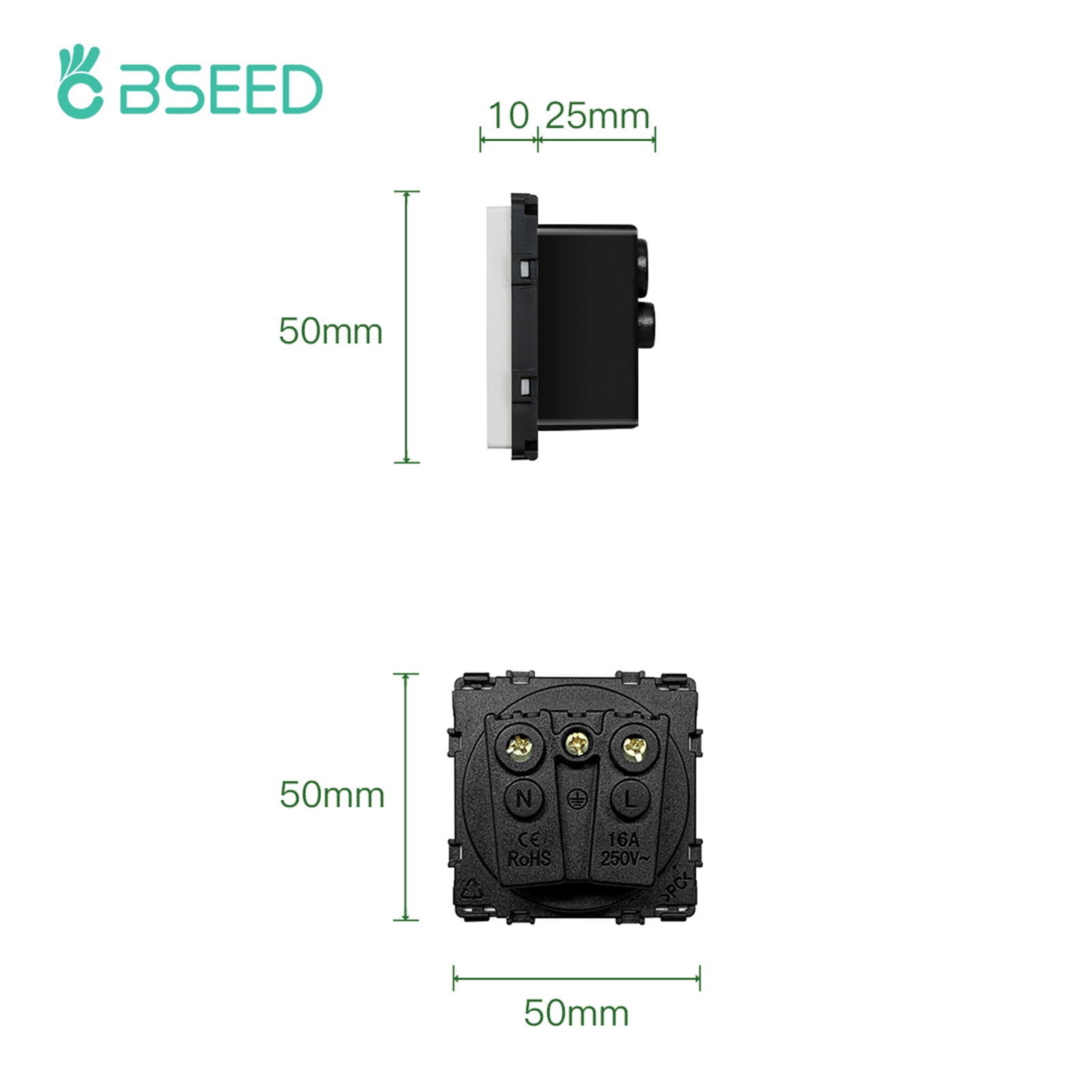 BSEED French Plug Wall Socket  - Bathroom Home Improvement recension och pris