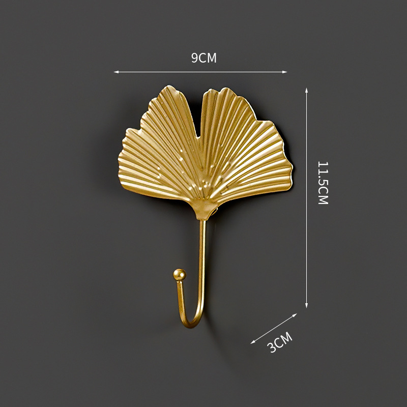 Nordic Wrought Iron Leaf Hook  - Home Bathroom Key recension och pris