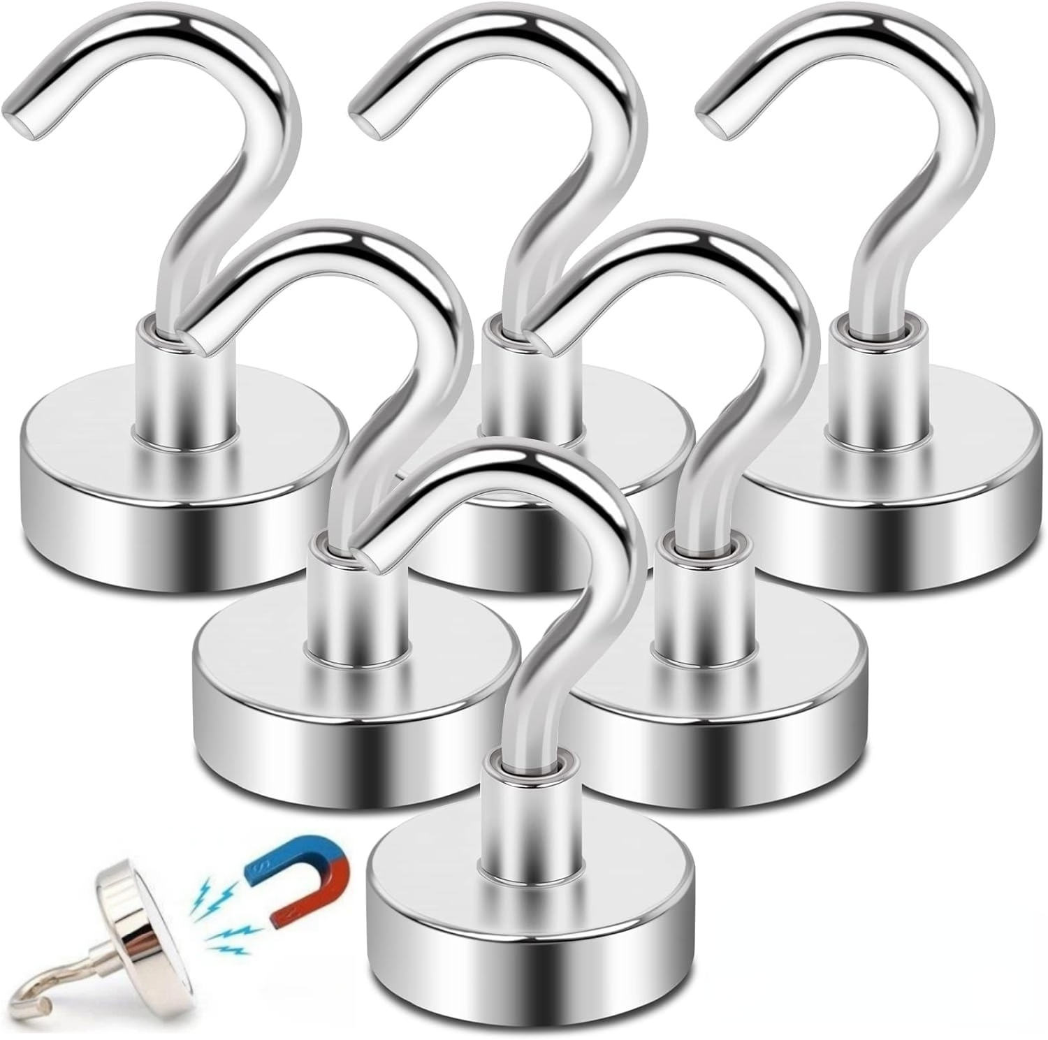 1-80PCS Strong Magnetic Hooks  - Home Bathroom Key recension och pris