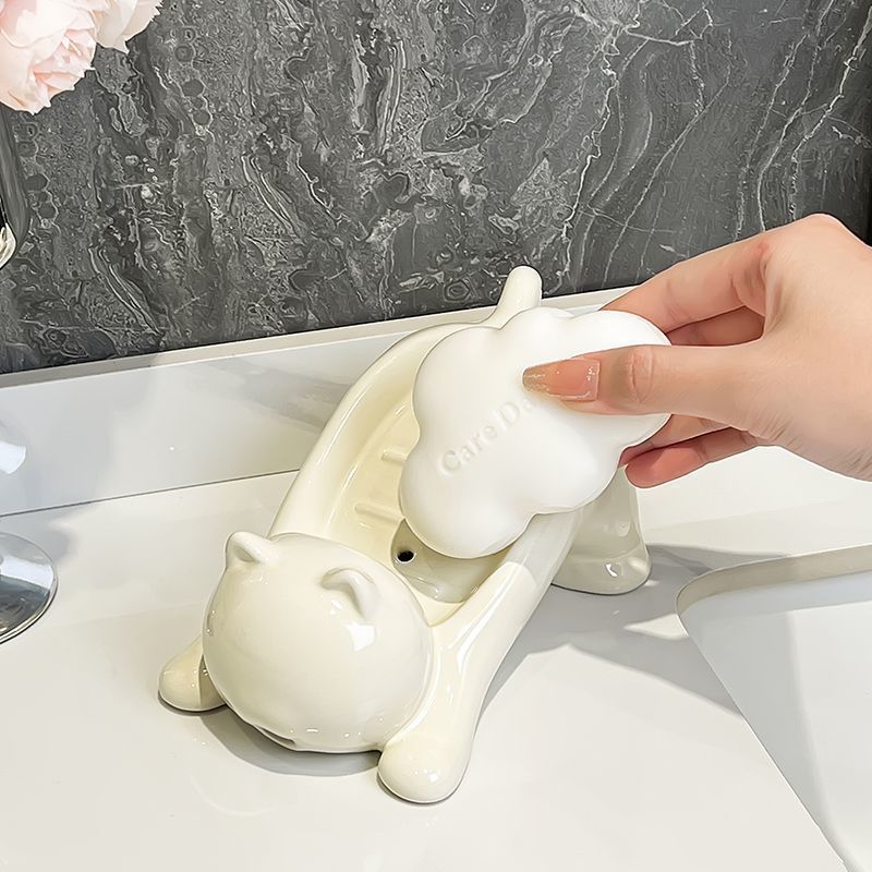 Cute Cat Drain Soap Holder Con - Bathroom Home Improvement recension och pris
