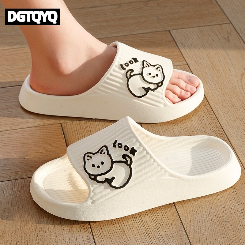 Fashion Cat Women Men Slippers - Home Outside Bathroom recension och pris