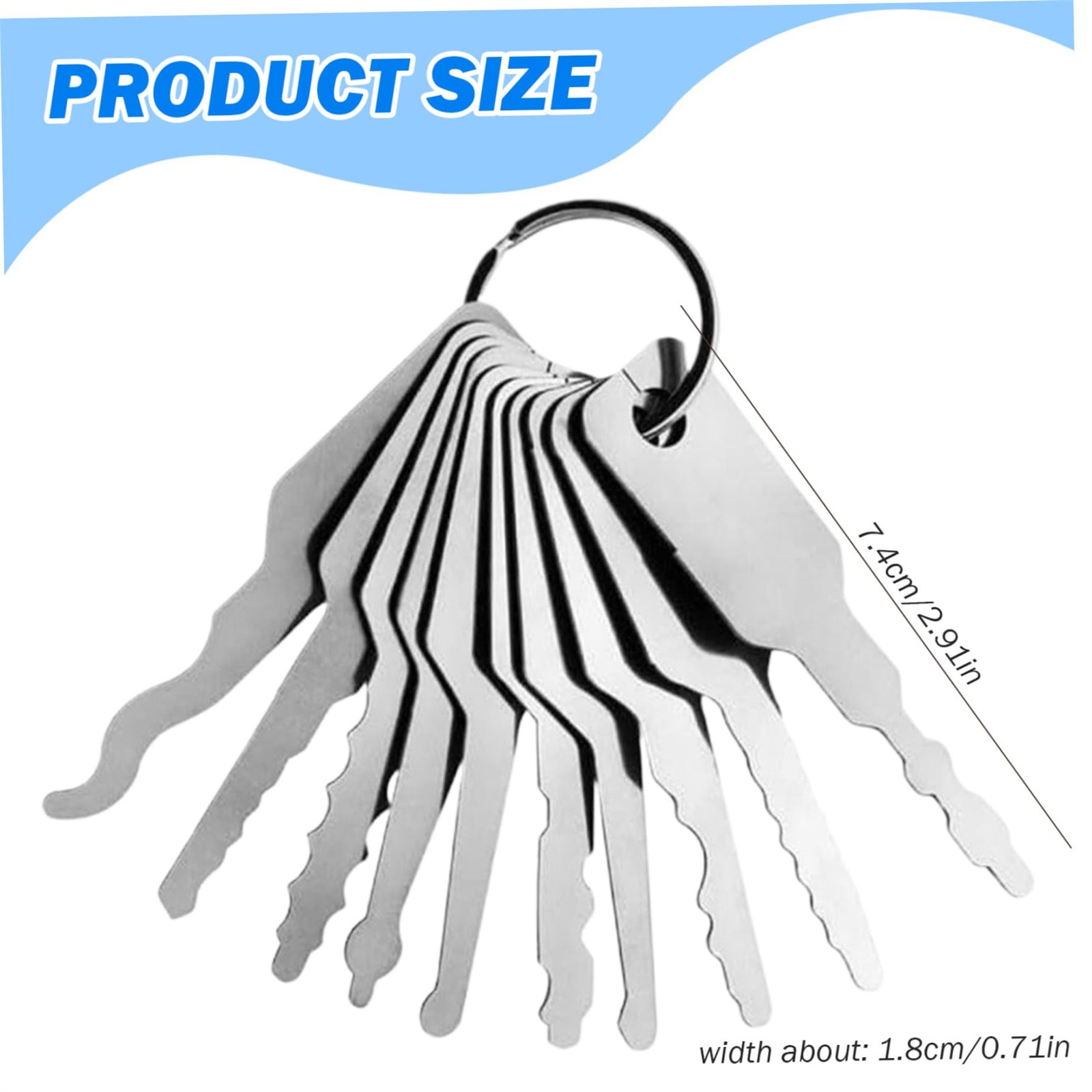 10pcs/Lot Uncut Key Blanks Loc - Home Bathroom Key recension och pris