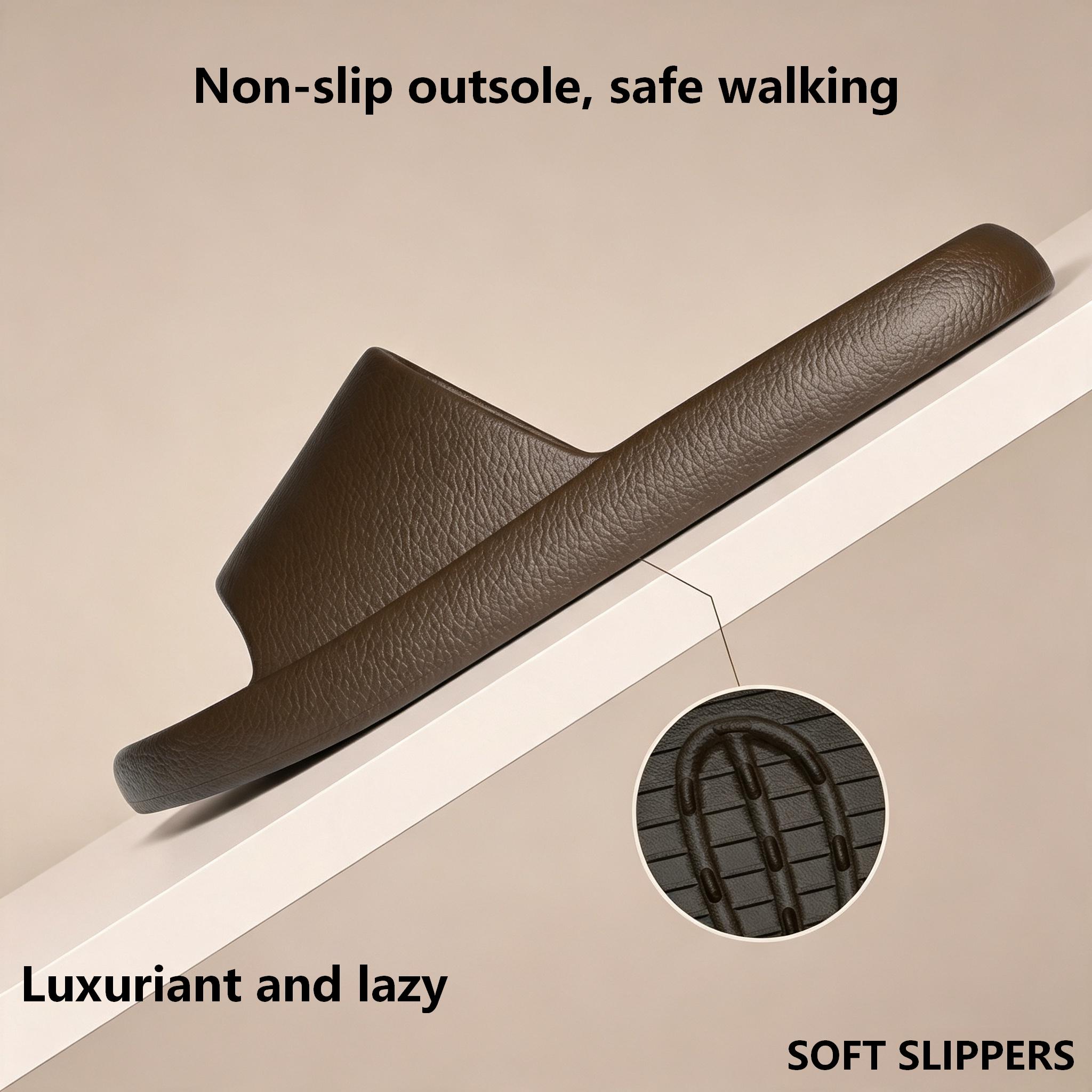Men Lychee Texture EVA Slides  - Home Bathroom Lights recension och pris
