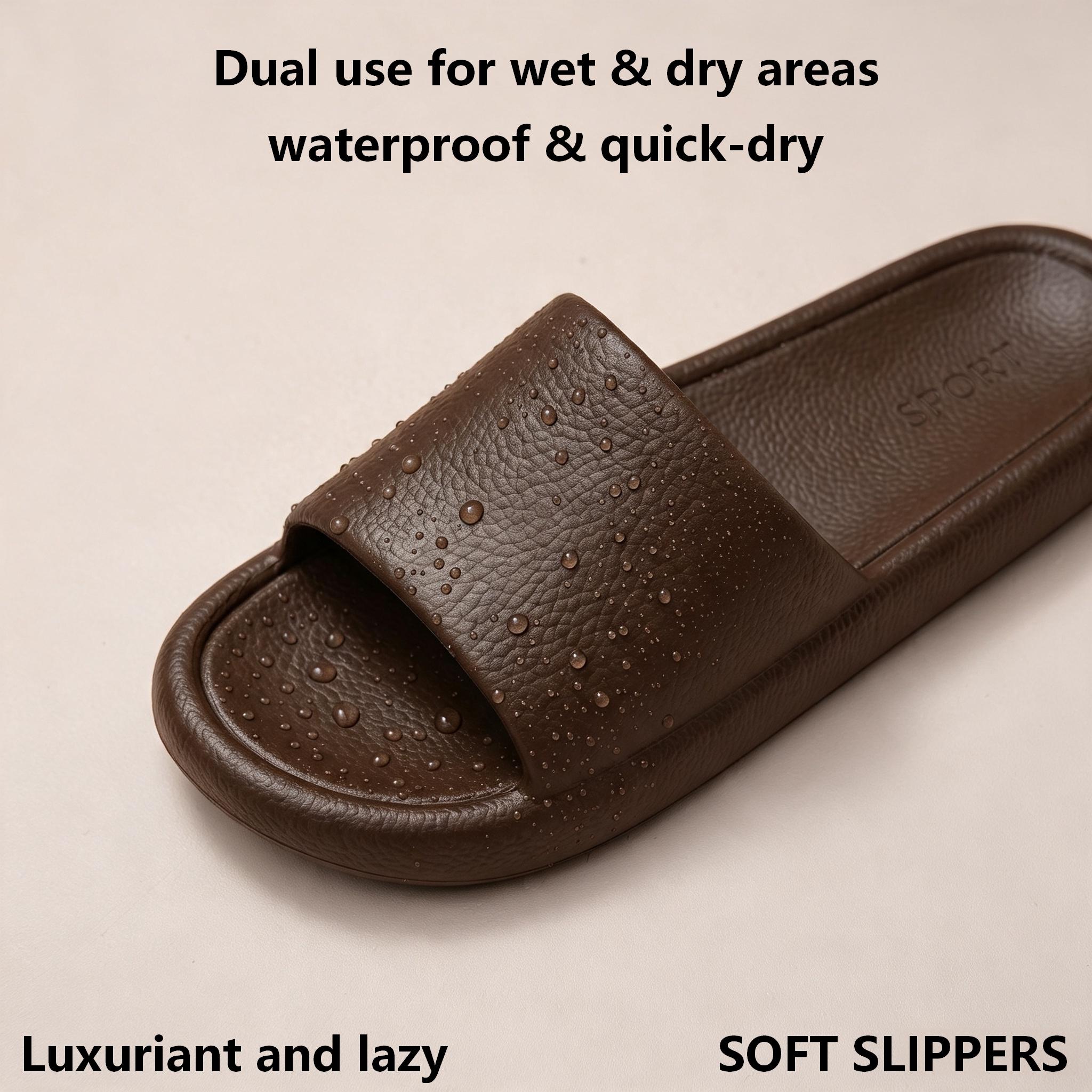 Men Lychee Texture EVA Slides  - Home Bathroom Lights recension och pris