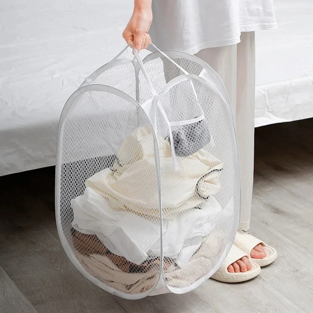Foldable Pop-up Mesh Laundry B - Bathroom Home Improvement recension och pris