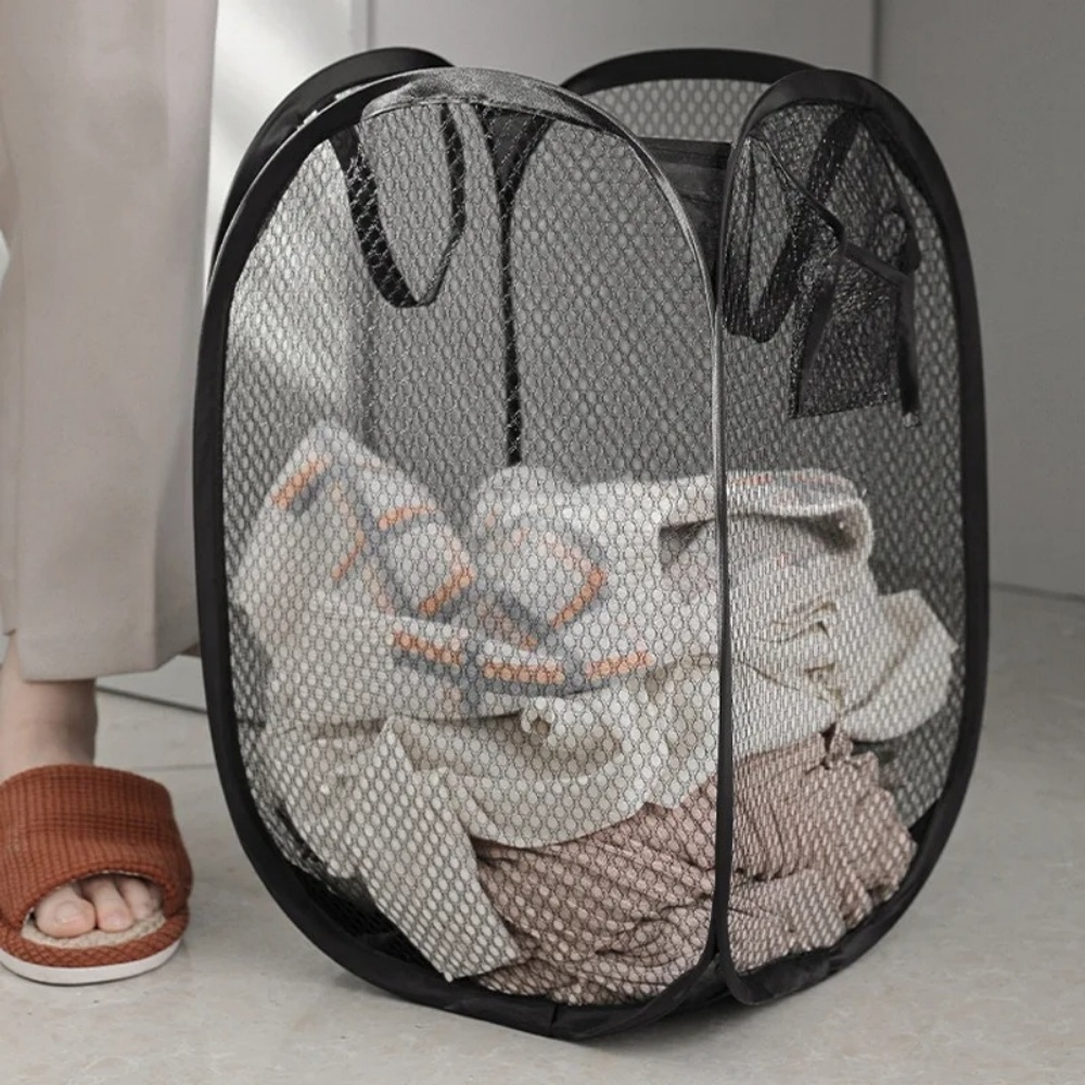 Foldable Pop-up Mesh Laundry B - Bathroom Home Improvement recension och pris