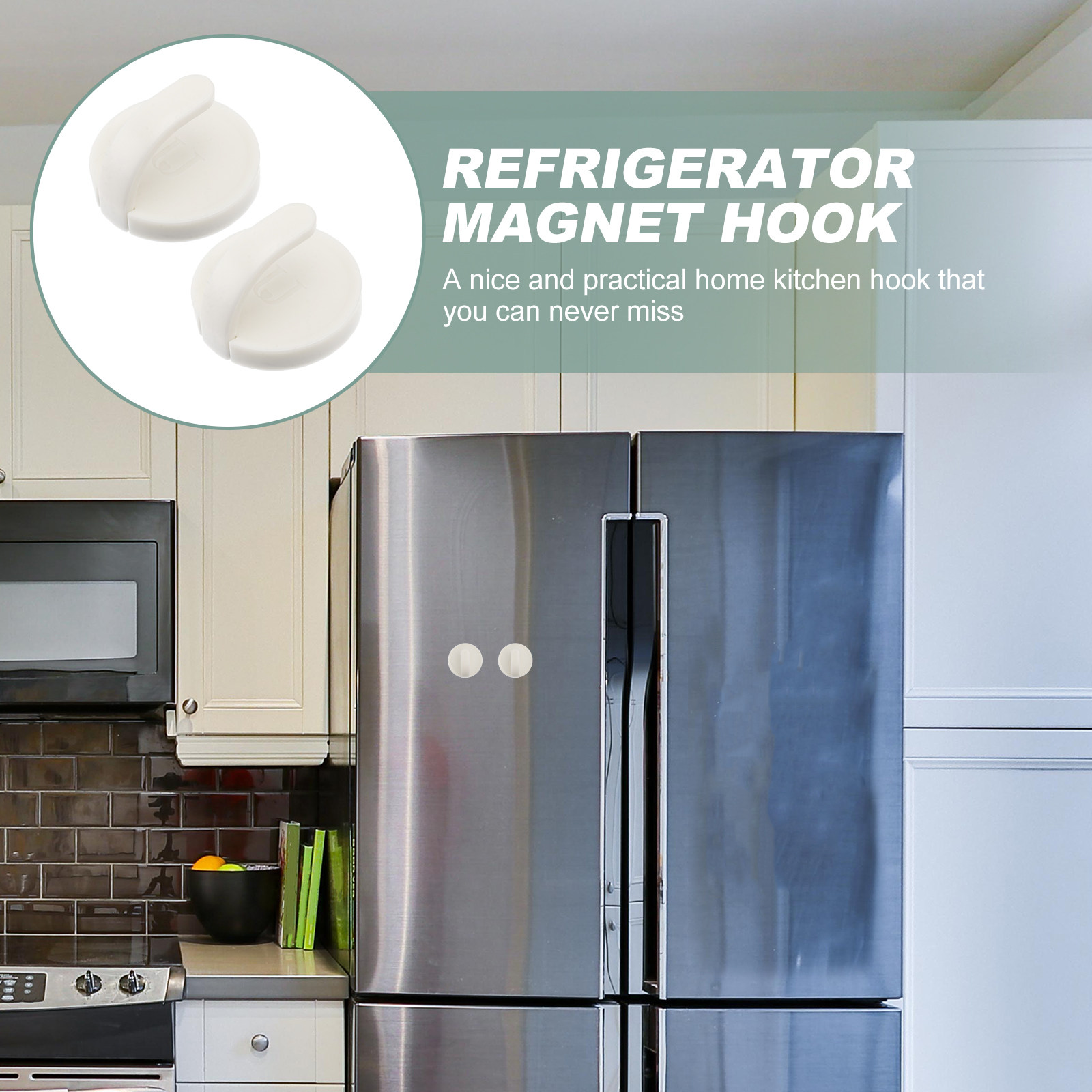 2Pcs Refrigerator Magnet Hooks - Home Bathroom Key recension och pris