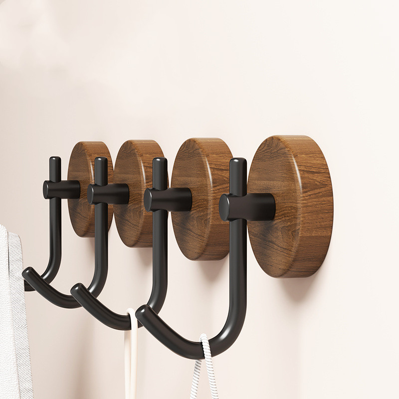 4/1pcs Wall Wood Hook Self-adh - Home Bathroom Key recension och pris