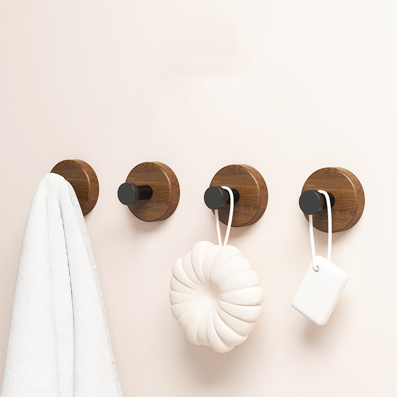 4/1pcs Wall Wood Hook Self-adh - Home Bathroom Key recension och pris
