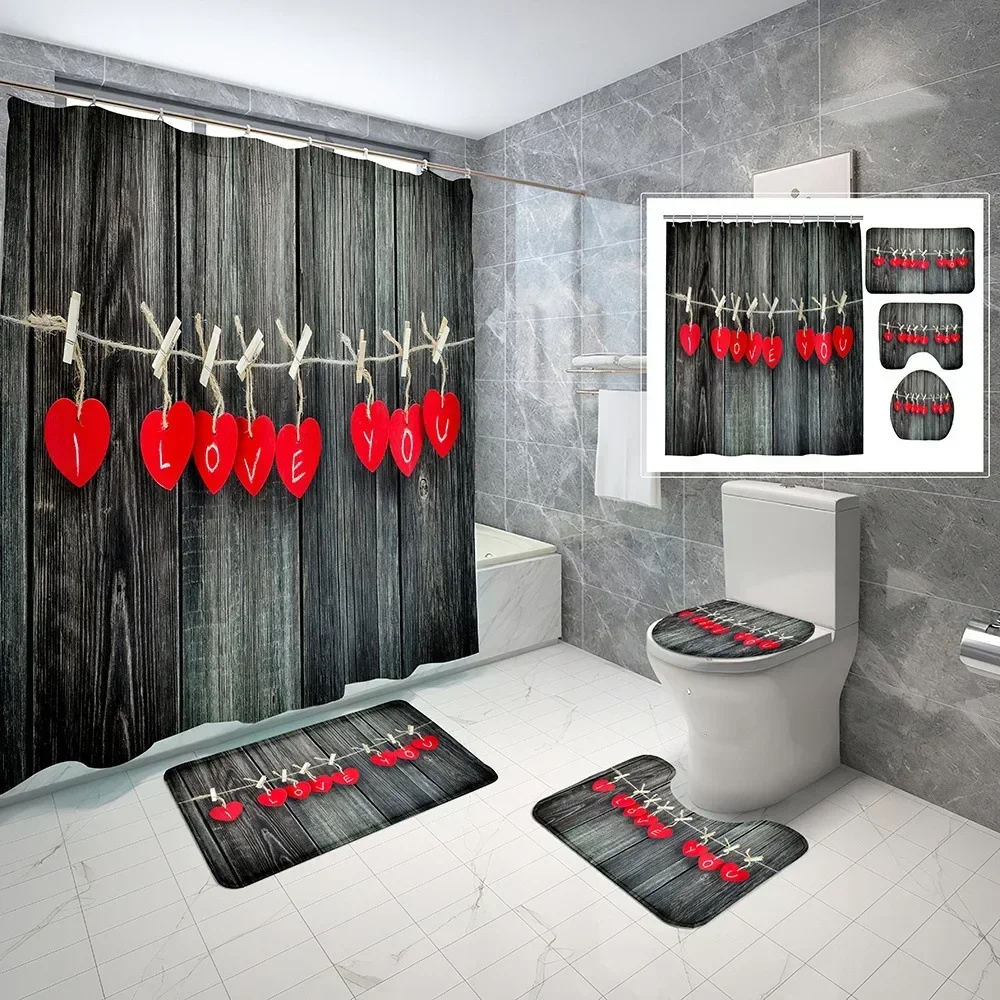 Wooden Rustic Shower Curtain S - Zara Home Bathroom Mat recension och pris