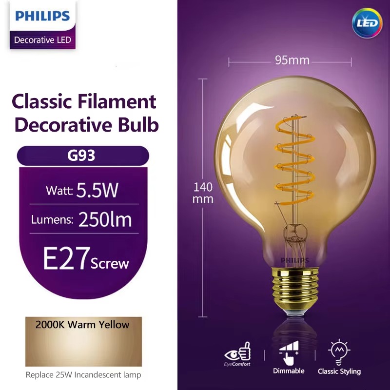 Philips Soft Amber 2000K LED D - Philips Bulb Led Classic recension och pris