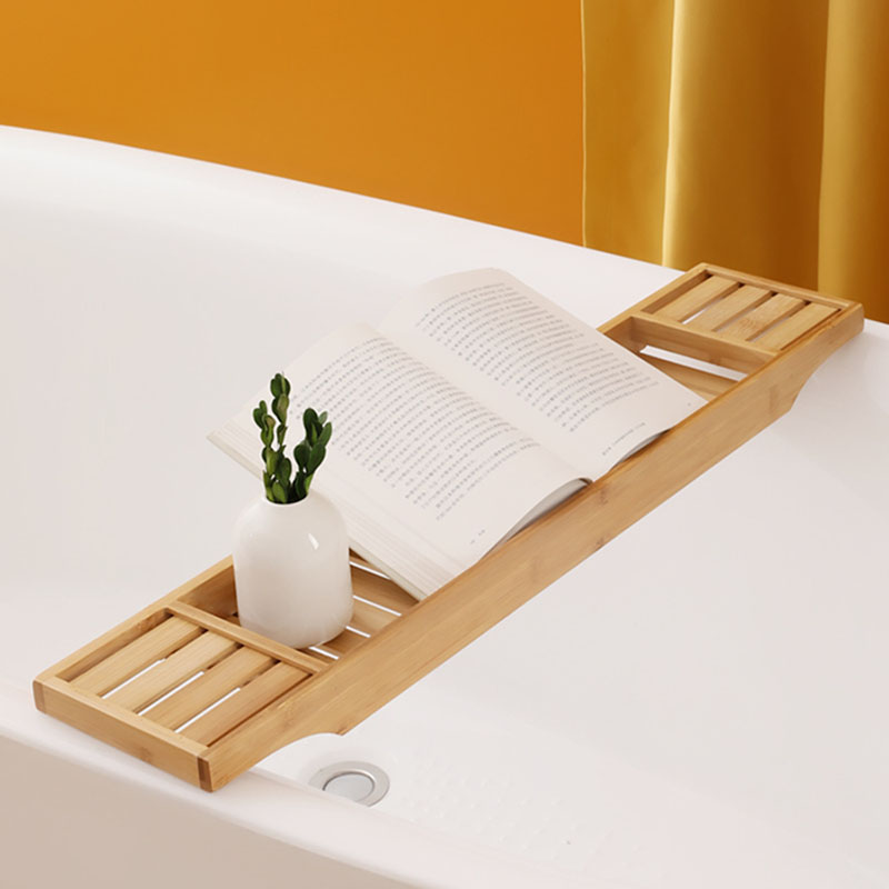 1PC Bamboo Extension Antiskid  - Bath Caddy Tray recension och pris